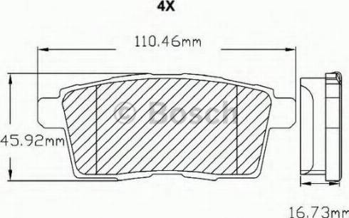 BOSCH F 03B 150 176 - Kit de plaquettes de frein, frein à disque cwaw.fr