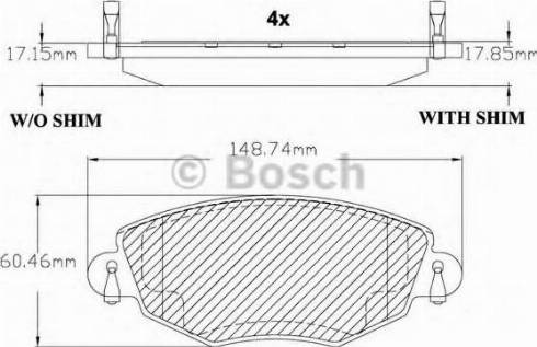 BOSCH F 03B 150 315 - Kit de plaquettes de frein, frein à disque cwaw.fr