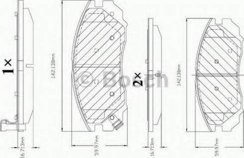 BOSCH F 03B 150 334 - Kit de plaquettes de frein, frein à disque cwaw.fr