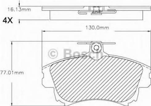 BOSCH F 03B 150 295 - Kit de plaquettes de frein, frein à disque cwaw.fr