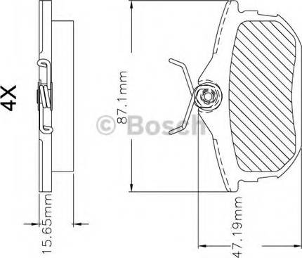 BOSCH F 03B 150 296 - Kit de plaquettes de frein, frein à disque cwaw.fr