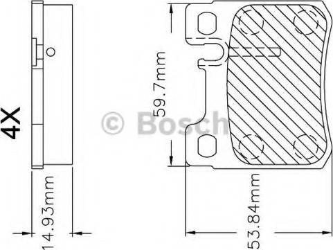 BOSCH F 03B 150 247 - Kit de plaquettes de frein, frein à disque cwaw.fr