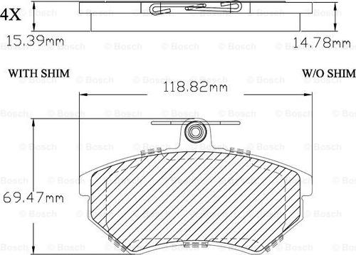 BOSCH F 03B 150 268 - Kit de plaquettes de frein, frein à disque cwaw.fr