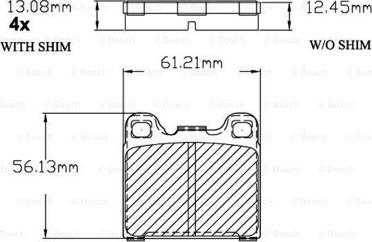 BOSCH F 03B 150 204 - Kit de plaquettes de frein, frein à disque cwaw.fr