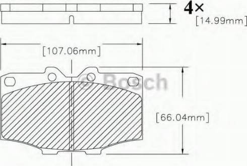 BOSCH F 03B 150 207 - Kit de plaquettes de frein, frein à disque cwaw.fr