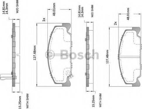 BOSCH F 03B 150 214 - Kit de plaquettes de frein, frein à disque cwaw.fr