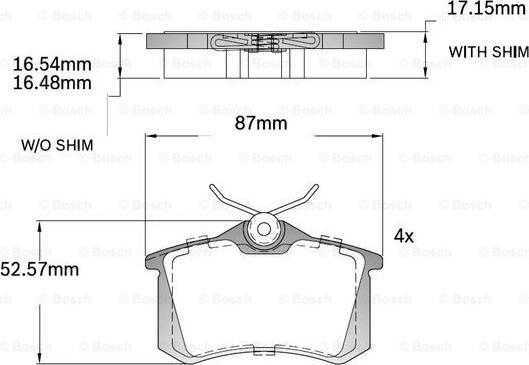 BOSCH F 03B 150 218 - Kit de plaquettes de frein, frein à disque cwaw.fr