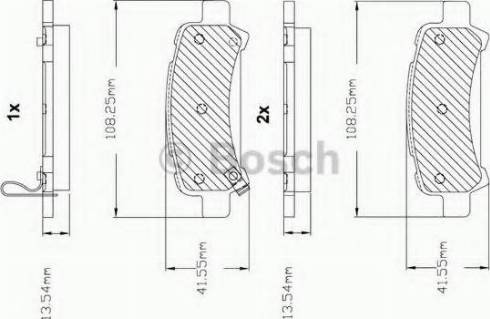 BOSCH F 03B 150 286 - Kit de plaquettes de frein, frein à disque cwaw.fr