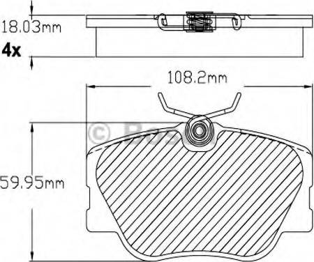 BOSCH F 03B 150 230 - Kit de plaquettes de frein, frein à disque cwaw.fr