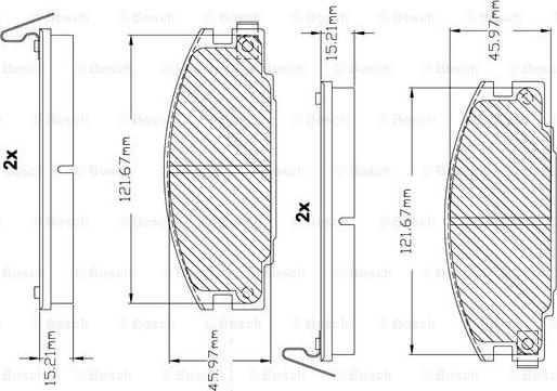 BOSCH F 03B 150 222 - Kit de plaquettes de frein, frein à disque cwaw.fr