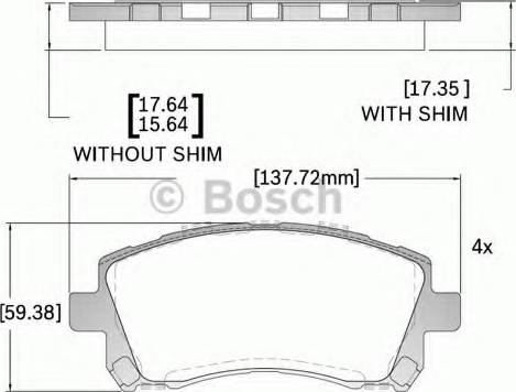 BOSCH F 03B 150 273 - Kit de plaquettes de frein, frein à disque cwaw.fr