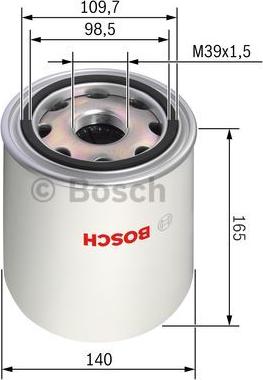 BOSCH F 026 404 012 - Cartouche de dessicateur, système d'air comprimé cwaw.fr