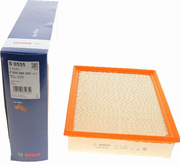 BOSCH F 026 400 555 - Filtre à air cwaw.fr