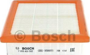 BOSCH F 026 400 502 - Filtre à air cwaw.fr