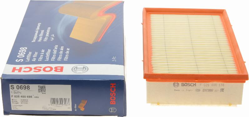 BOSCH F 026 400 698 - Filtre à air cwaw.fr