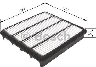 BOSCH F 026 400 296 - Filtre à air cwaw.fr