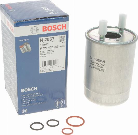 BOSCH F 026 402 067 - Filtre à carburant cwaw.fr