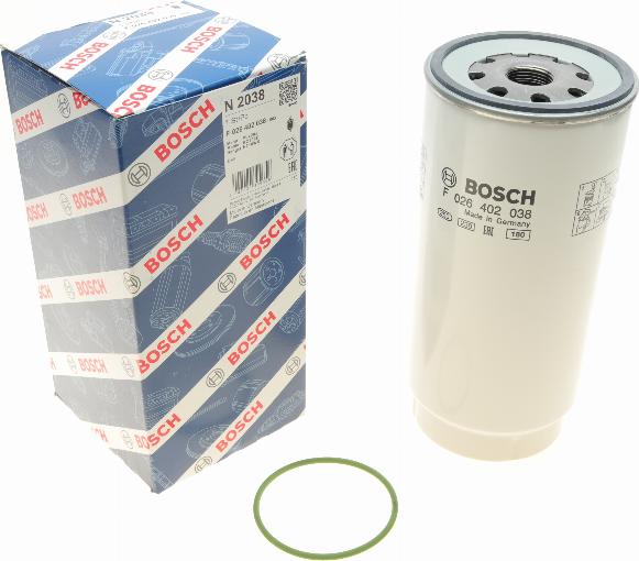 BOSCH F 026 402 038 - Filtre à carburant cwaw.fr