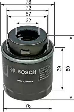 BOSCH F 026 407 079 - Filtre à huile cwaw.fr