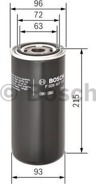 BOSCH F 026 407 115 - Filtre à huile cwaw.fr