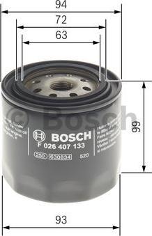 BOSCH F 026 407 133 - Filtre à huile cwaw.fr