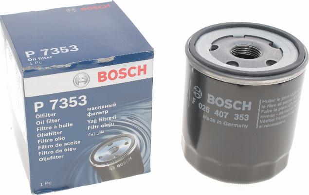 BOSCH F 026 407 353 - Filtre à huile cwaw.fr