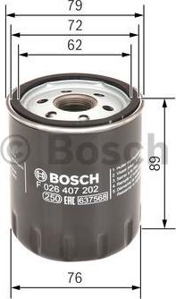 BOSCH F 026 407 202 - Filtre à huile cwaw.fr