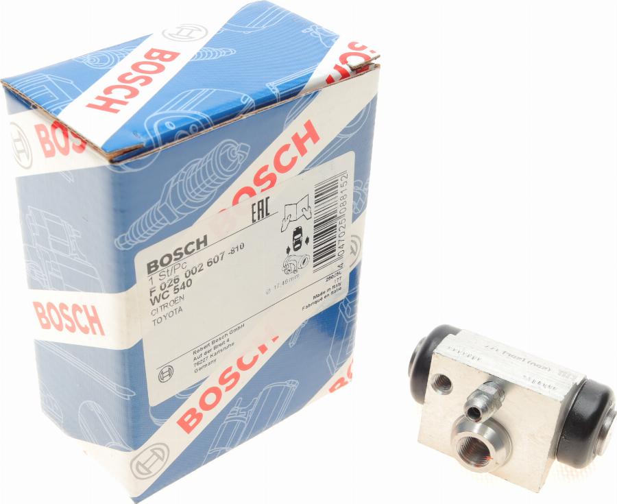 BOSCH F 026 002 607 - Cylindre de roue cwaw.fr