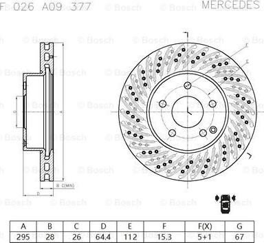 BOSCH F 026 A09 377 - Disque de frein cwaw.fr