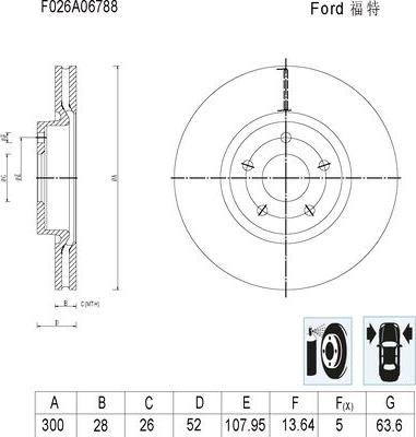 BOSCH F 026 A06 788 - Disque de frein cwaw.fr