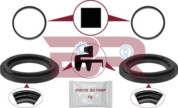 BOTTO RICAMBI BRFR5784 - Kit de réparation, étrier de frein cwaw.fr