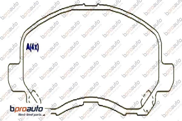 BPROAUTO 1BP30947AA - Kit de plaquettes de frein, frein à disque cwaw.fr