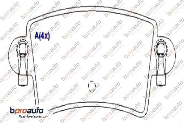 BPROAUTO 1BP30959AA - Kit de plaquettes de frein, frein à disque cwaw.fr