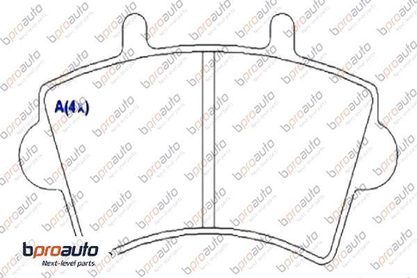 BPROAUTO 1BP30958AA - Kit de plaquettes de frein, frein à disque cwaw.fr