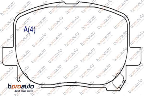 BPROAUTO 1BP30968AA - Kit de plaquettes de frein, frein à disque cwaw.fr