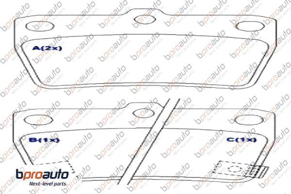 BPROAUTO 1BP30963AA - Kit de plaquettes de frein, frein à disque cwaw.fr