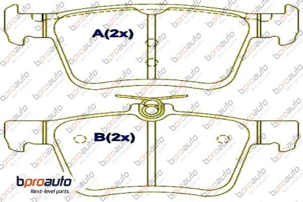 BPROAUTO 1BP30988AA - Kit de plaquettes de frein, frein à disque cwaw.fr