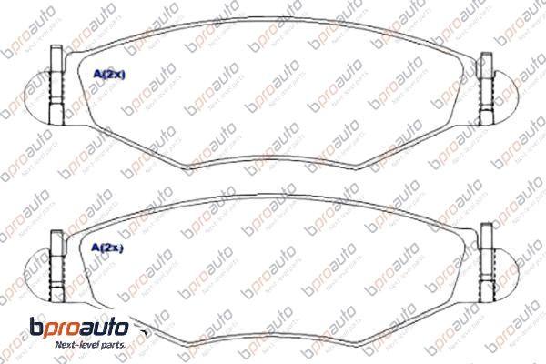 BPROAUTO 1BP30846AA - Kit de plaquettes de frein, frein à disque cwaw.fr