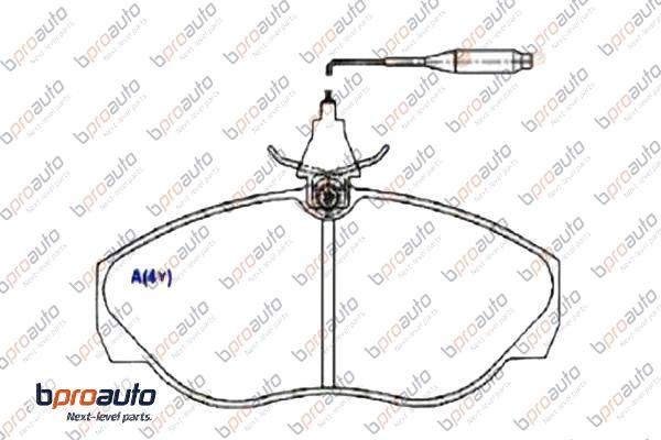 BPROAUTO 1BP30879AA - Kit de plaquettes de frein, frein à disque cwaw.fr