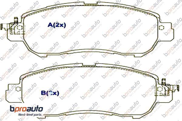 BPROAUTO 1BP31095AA - Kit de plaquettes de frein, frein à disque cwaw.fr