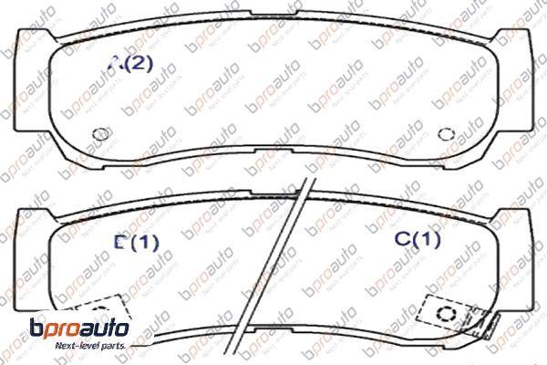 BPROAUTO 1BP31049AA - Kit de plaquettes de frein, frein à disque cwaw.fr