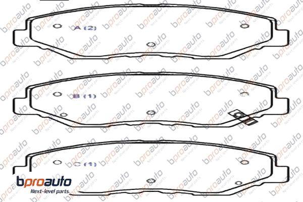 BPROAUTO 1BP31048AA - Kit de plaquettes de frein, frein à disque cwaw.fr