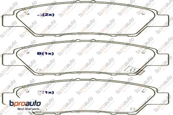 BPROAUTO 1BP31065AA - Kit de plaquettes de frein, frein à disque cwaw.fr