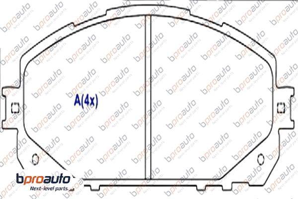 BPROAUTO 1BP31060AA - Kit de plaquettes de frein, frein à disque cwaw.fr