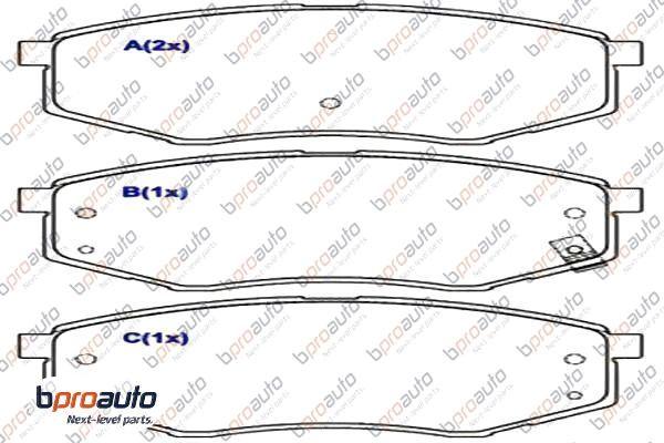 BPROAUTO 1BP31080AA - Kit de plaquettes de frein, frein à disque cwaw.fr