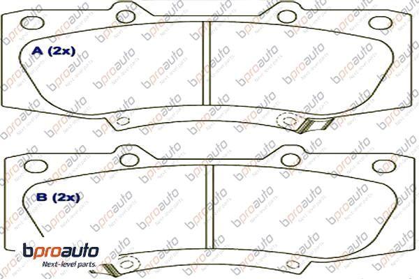 BPROAUTO 1BP31036AA - Kit de plaquettes de frein, frein à disque cwaw.fr