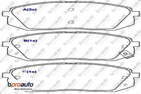 BPROAUTO 1BP31033AA - Kit de plaquettes de frein, frein à disque cwaw.fr