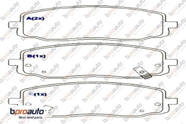 BPROAUTO 1BP31032AA - Kit de plaquettes de frein, frein à disque cwaw.fr