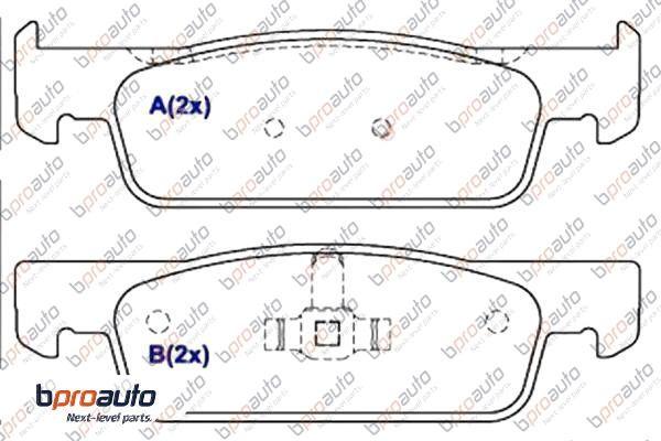 BPROAUTO 1BP31029AA - Kit de plaquettes de frein, frein à disque cwaw.fr