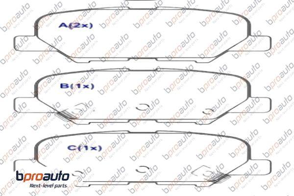 BPROAUTO 1BP31024AA - Kit de plaquettes de frein, frein à disque cwaw.fr